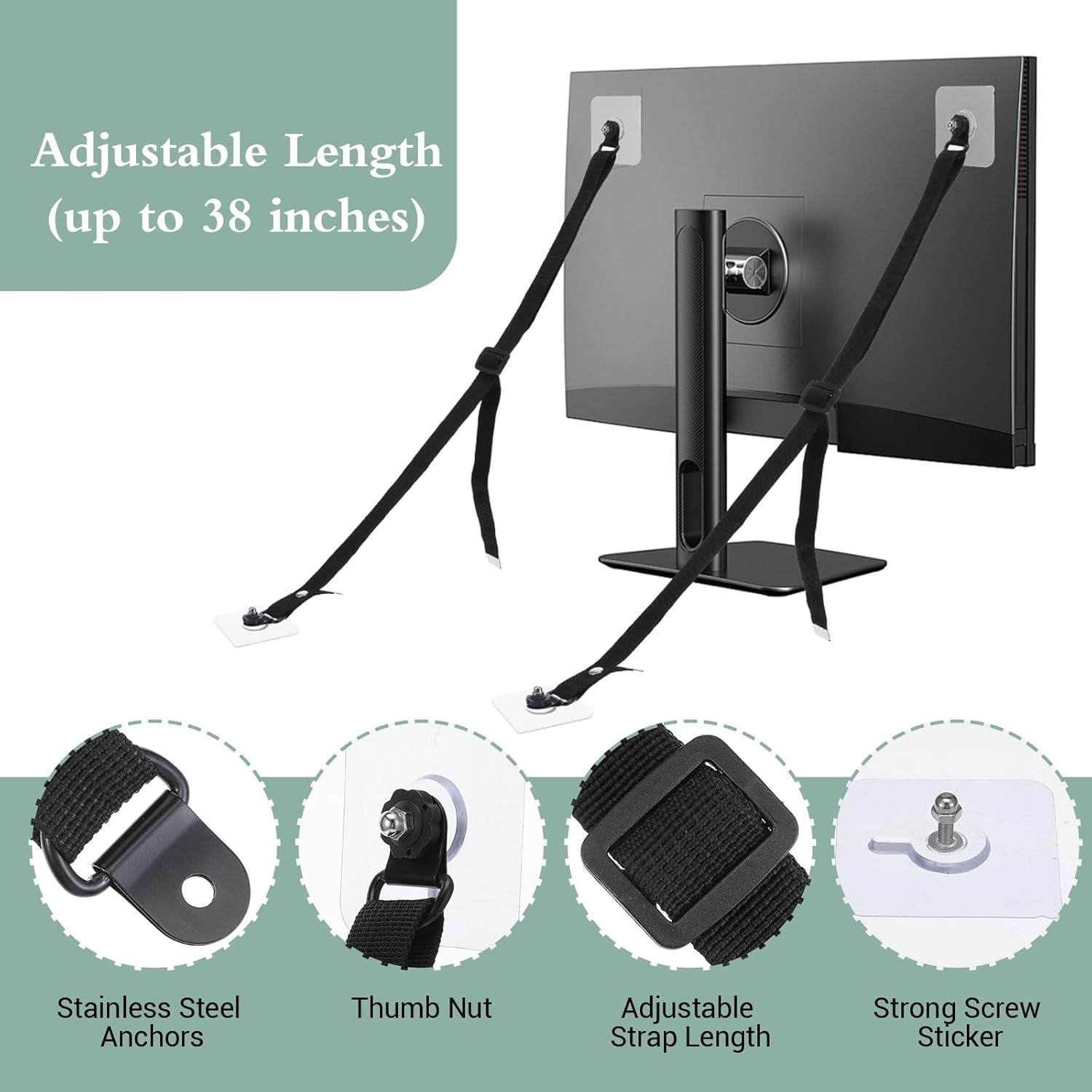 Регулируемые ремни безопасност – обзор и цена Earthquake Anchor Strap